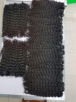 Pelo ondulado de cuerpo humano indio virgen crudo, extensión de cabello humano tejido con mechones y cierre, pelo crudo
