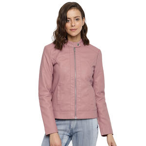 Veste en cuir de mouton grande taille pour femmes fabriquée au Pakistan respirante avec décoration de broderie teintée OEM pour la saison d'hiver - Product Image 4