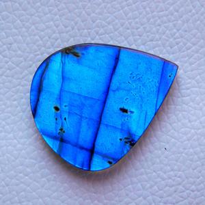 Gema suelta de pera de labradorita azul para fabricación de joyas, cabujón pulido en forma de pera, Gema labradorita azul Natural - Product Image 2
