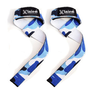 Correas de Gimnasio Ligeras y Elásticas con Logotipo Personalizado, Muñequeras Deportivas de Algodón y Poliéster, Correa de Levantamiento de Pesas con Cierre de Broche, Unisex - Product Image 5