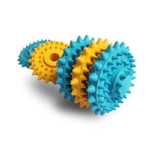 Juguete de molienda de engranaje para mascotas, limpieza de dientes de perro, Molar, goma Natural personalizada, juguetes para morder para todas las estaciones - Product Image 1