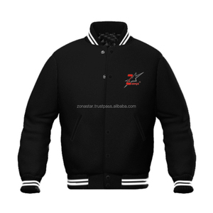 Earsity-Chaqueta de béisbol personalizable de talla grande, informal, a cuadros, con letras, de calidad superior, para invierno, lana Melton, piel de vaca, poliéster - Product Image 6