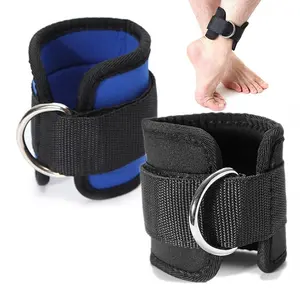 Ankle Strap D-ring Multi Gym Cable Attachment Thigh Leg Pulley Exercise for the Legs Hips Thighs Strength Training