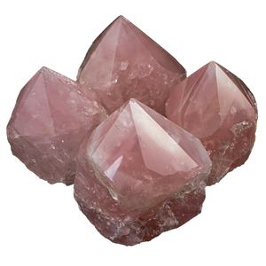 High Quality Point Cut Base Stone Rose Quartz High Quality Polished Rough Stone Material Raw Stone Point for <b>Healing</b> Wholesale - Product Image 5