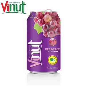 Purée naturelle fraîche et fraîche de jus de raisin 330ml sans sucre avec étiquette personnalisée des vendeurs directs - Product Image 1
