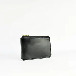 Monedero de cuero con cremallera hecho a mano, bolsos de diseñador, marcas famosas, pequeño y suave, VES-0080 Roam
