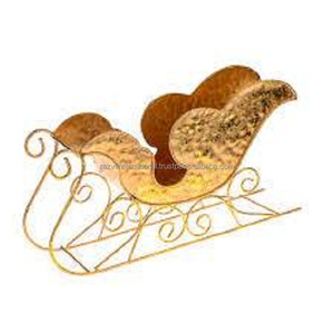New Fancy Design Gold Metal <b>Christmas</b> Sleigh - Product Image 1