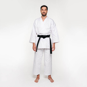 Uniforme de Karate Blanco Personalizado de Alta Calidad para Adultos Unisex, de Poliéster y Algodón, Ligero, en Oferta, con Bordado - Product Image 2