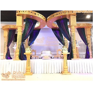 Mandap de Boda del Sur de la India con Diseño de Mariposas, Hermosa Decoración de Mandap de FRP con Diseño de Mariposas, Compre Mandap Tradicional de Mariposas en Nueva Zelanda - Product Image 1
