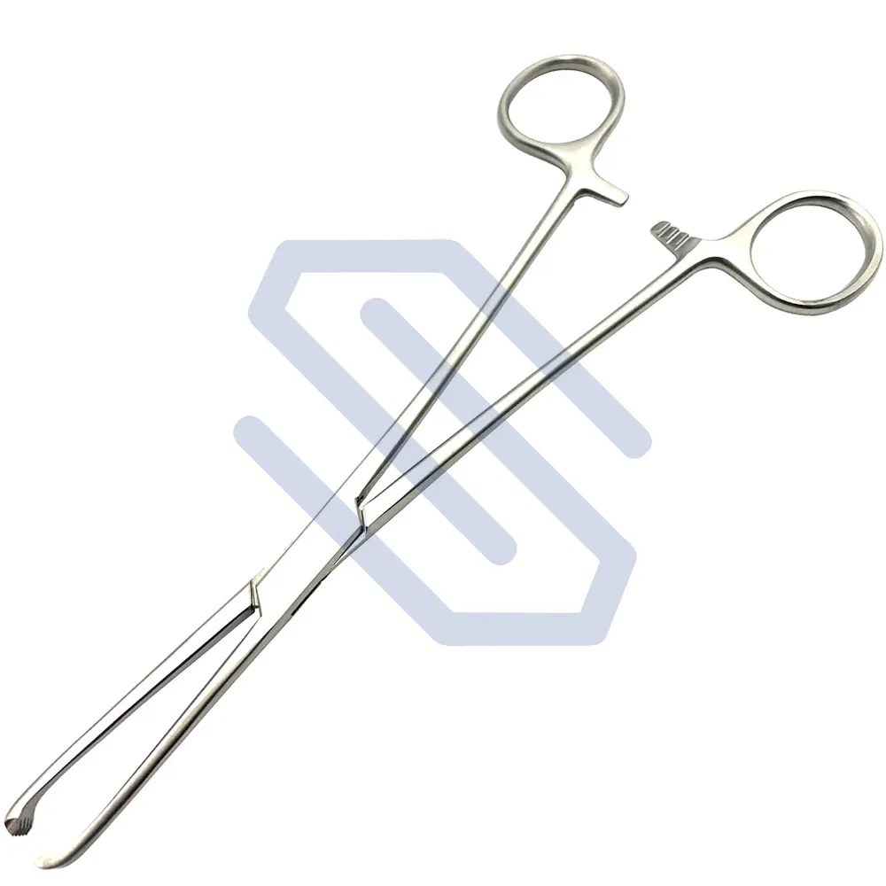 Allis Intestinal and Tissue Grasping Forceps 5 x 6 Teeth 25cm Surgical Instrument Stainless Steel