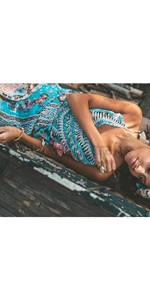 Boho <b>1950s</b> Vintage Summer Spaghetti Strap New Women African Print Sleeveless Holiday Maxi Beach <b>Dress</b> - Product Image 4