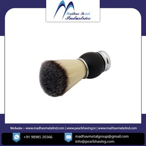 Pearl Badger Hair Shaving Brush with Metal Handle (Super Badger Model)-New Design Customized - Product Image 5