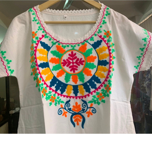 เสื้อผ้าแฟชั่น Aari สำหรับผู้หญิง,เสื้อเบลาส์ชายหาดแฟชั่นสุดเซ็กซี่ชายเสื้อแต่งพู่ประดับลูกไม้แบบลำลองปักลายมิดิ - Product Image 2