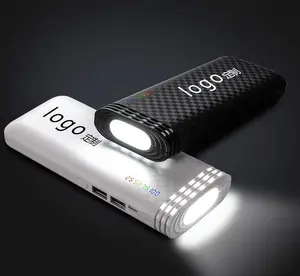 كبير قوي مضيا قوة البنك الملونة 13000mah المصباح powerbank