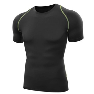 T-Shirt de sport à manches courtes pour homme, haut classique, à séchage rapide, Compression, pour exercices, bon marché, prix - Product Image 2