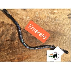 CHEVALIER CHOICE HORSE BROW BAND EMERALD LAQUER CRISTAL ABORDABLE LUXE TENDANCE ÉQUESTRE AVEC RETOUR OUVERT STICKY TAPE à BOUCLE. - Product Image 2
