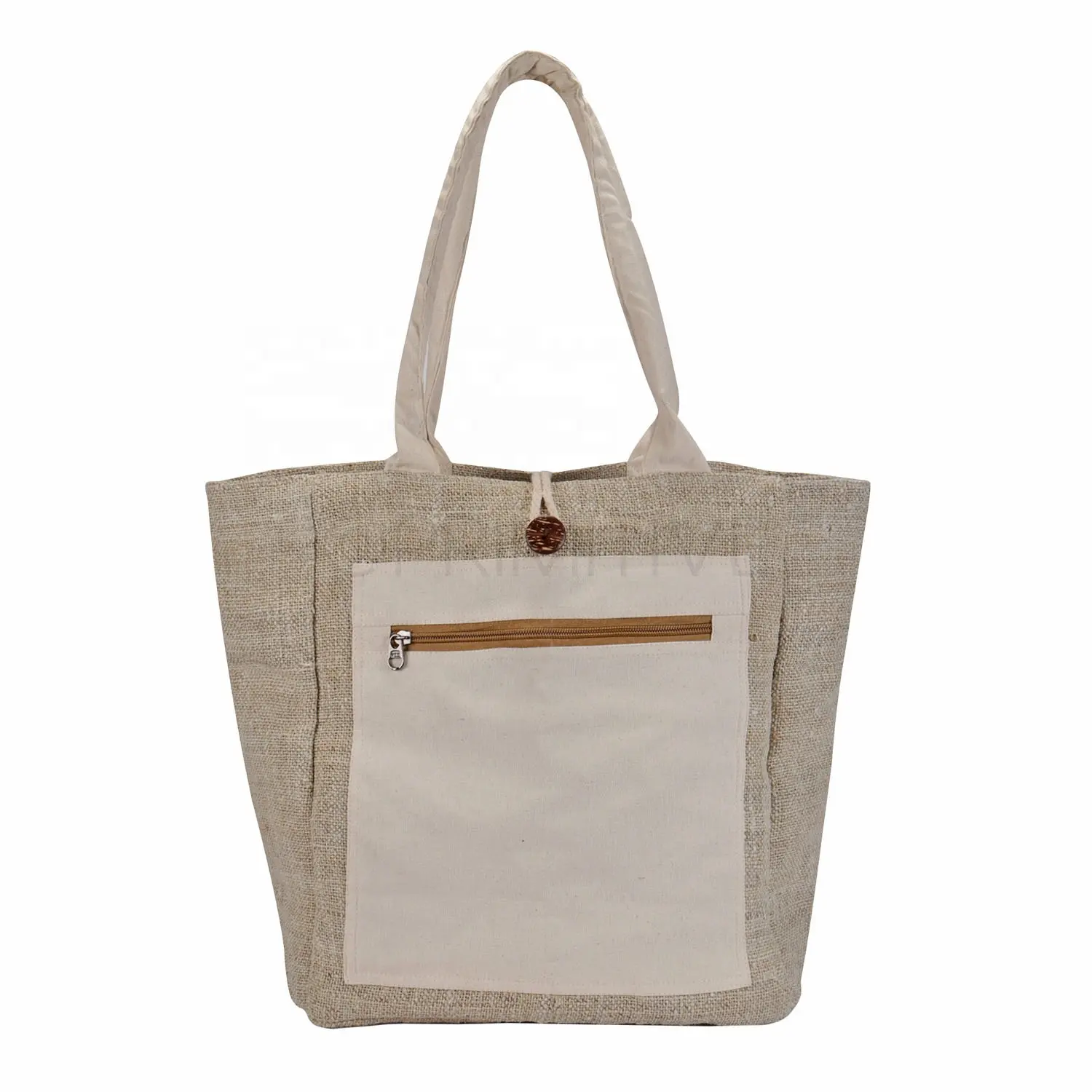 Bolso de lona de cáñamo puro, bolso de mano Vintage abierto, bolso de cáñamo personalizado, algodón resistente de cáñamo ecológico para mujeres manejado