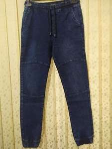 Ropa de Primera Calidad, Marcas Reconocidas, Pantalones Deportivos Casuales de Mezclilla para Hombre, Cintura Elástica de Algodón, para Gimnasio, Lote de Stock de Bangladesh - Product Image 6