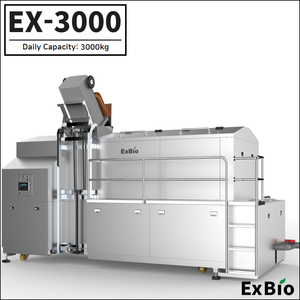 Machine de fabrication de compost de grande capacité Exbio 3000Kg Machine d'élimination des déchets alimentaires de haute capacité au meilleur prix - Product Image 1