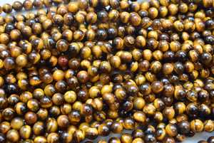 ราคาขายส่งพลอยธรรมชาติหลวมลูกปัดรอบลูกปัด8มิลลิเมตรสีน้ำตาลเสือตาหินลูกปัดสำหรับการทำเครื่องประดับ - Product Image 3