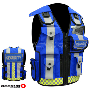 Vente en gros de gilet de sécurité pour ingénieur en construction veste de vêtements de travail multi-poches haute visibilité gilet de sécurité réfléchissant avec logo personnalisable - Product Image 3