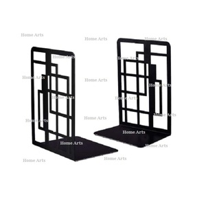 <b>Set</b> <b>Of</b> 2 Different Size Bookends Finest Quality Metal Tabletop Bookends For Office And School Bookends By Home Arts - Product Image 5