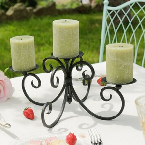 Candelabros modernos de hierro, buena venta, nuevo diseño, candelabro elegante, soporte de vela decorativo de lujo para el hogar, acabado de moda - Product Image 2