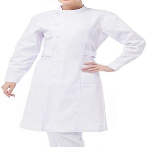 Conjuntos de Uniformes Médicos de Manga Larga con Cuello en V de Popelina de Alta Calidad Unisex, Cómodos para el Trabajo en Hospitales, Modernos y con Logotipo Personalizado - Product Image 4