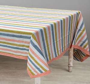 Handmade Floral Indian Cotton Canvas Hand Block Printed <b>Table</b> <b>Cloth</b> 6 Seater and 8 Seater - Product Image 6