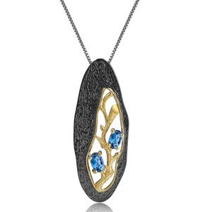 Blue <strong>Sapphire</strong> <strong>Necklace</strong>/ 14K Solid <strong>Gold</strong> <strong>Sapphire</strong> <strong>Necklace</strong>/ Gift for Mom - Product Image 1