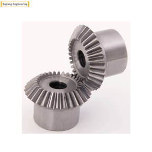 Engranajes de inglete recto de grado industrial Material de acero inoxidable Patrón de bisel Engranaje de diente helicoidal Maquinaria Nuevo motor Mejor precio - Product Image 1