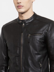 Servicio OEM Personalizado, Chaqueta de Motocicleta de Cuero Genuino para Hombre, Invierno, con Bordado Personalizable, Impermeable y Ecológica - Product Image 2