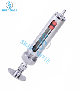 Jeringa de Metal para uso veterinario, instrumento de acero inoxidable para ganado, con muestreador de vidrio de inyección - Product Image 6