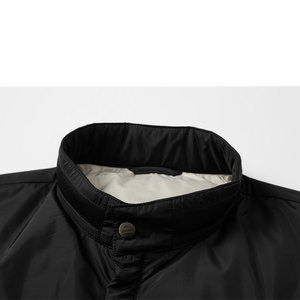 Veste matelassée à bulles pour hommes, pardessus matelassé, sans capuche, bleu marine, Style complet, blouson bombardier, - Product Image 3