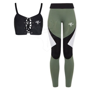 Quick Dry Sport Bra Leggings Seamless Breathable Fitness Exercise Sports Bra and Legging Set - Product Image 3