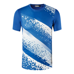 De alta calidad de secado rápido 100% de poliéster Color sólido para hombres en blanco fábrica liso Fitness Casual T camisas - Product Image 1