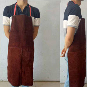 ACTIVE SAFETY AS-5028 Anti-Heat Fireproof Welding <b>Apron</b> Cow Split <b>Leather</b> 60cm X 90cm Customizable Color & Logo - Product Image 4