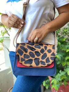 Vente chaude Western couleur sacs à main en cuir recyclé Multi couleur sac à main femmes élégant imprimé Animal Unique épaule sacs à bandoulière - Product Image 2