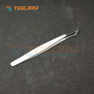 ปากคีบ Seagull รัสเซียแบบผงเคลือบสีขาวหม่น,อุปกรณ์แยกขนตาเหมาะสำหรับการแยกและเก็บขนตา - Product Image 2