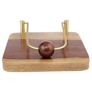 Porte-serviettes en bois naturel Taille acceptée avec porte-serviettes en bois sel et poivre 100% porte-serviettes en bois de couleur naturelle - Product Image 5