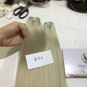 Máquina de trama de color, cabello humano liso, hueso, 8-34 pulgadas de longitud, cutícula, alineación, fabricante n. ° 61 - Product Image 5