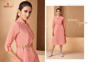 Çekici tasarımcı yeni varış parti aşınma ipek işlemeli yarım kollu Kurtis Wirh Sharara hint bayanlar aşınma dantel tasarım elbise giyim - Product Image 5