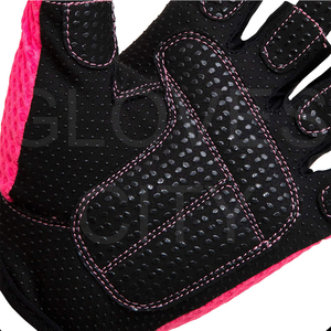 Gants d'haltérophilie tout usage en cuir à demi-doigts unisexe rose vif pour l'entraînement en salle de sport, la musculation et le fitness par pour - Product Image 5