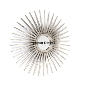 Espejo de pared galvanizado de diseño hecho a mano espejo de pared de tamaño personalizado exclusivo decorativo elegante de alta calidad - Product Image 5