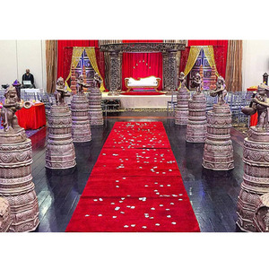 Boda Aisleway Dev pilares con Ganesha estatuas boda tradicional pasarela y Musical Ganeshas boda decoración entrada Wa - Product Image 1