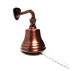 Campana de barco náutico con acabado antiguo de bronce, campana de cena de aluminio, campana de barco con clase marítima de la mejor calidad, precio al por mayor - Product Image 1