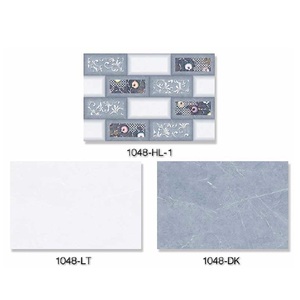 Diseño acuoso con azulejos de pared esmaltados de color azul verdoso 300x450mm - Product Image 5