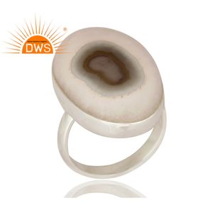 Bague en argent Sterling naturel fait à la main, pierre précieuse de Quartz solaire, vente en gros, fournitures de bijoux de bonne qualité - Product Image 2