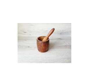Mortero de madera y Mazo para cocina, herramientas de mesa y utensilios de cocina, hierbas y especias, venta al por mayor - Product Image 5