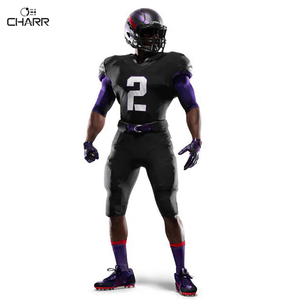 ชุดอเมริกันฟุตบอลของแท้สำหรับวิทยาลัยขนาดพิเศษระบายอากาศได้ดีมีลายพิมพ์แขนสั้น - Product Image 5